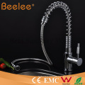 Kitchen Faucet Deck Mount Hot and Cold Water Spring Pull out Kitchen Sink Faucet